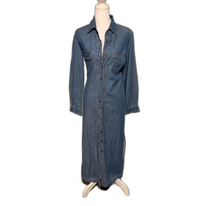 Vintage Carolina Blues denim maxi dress
